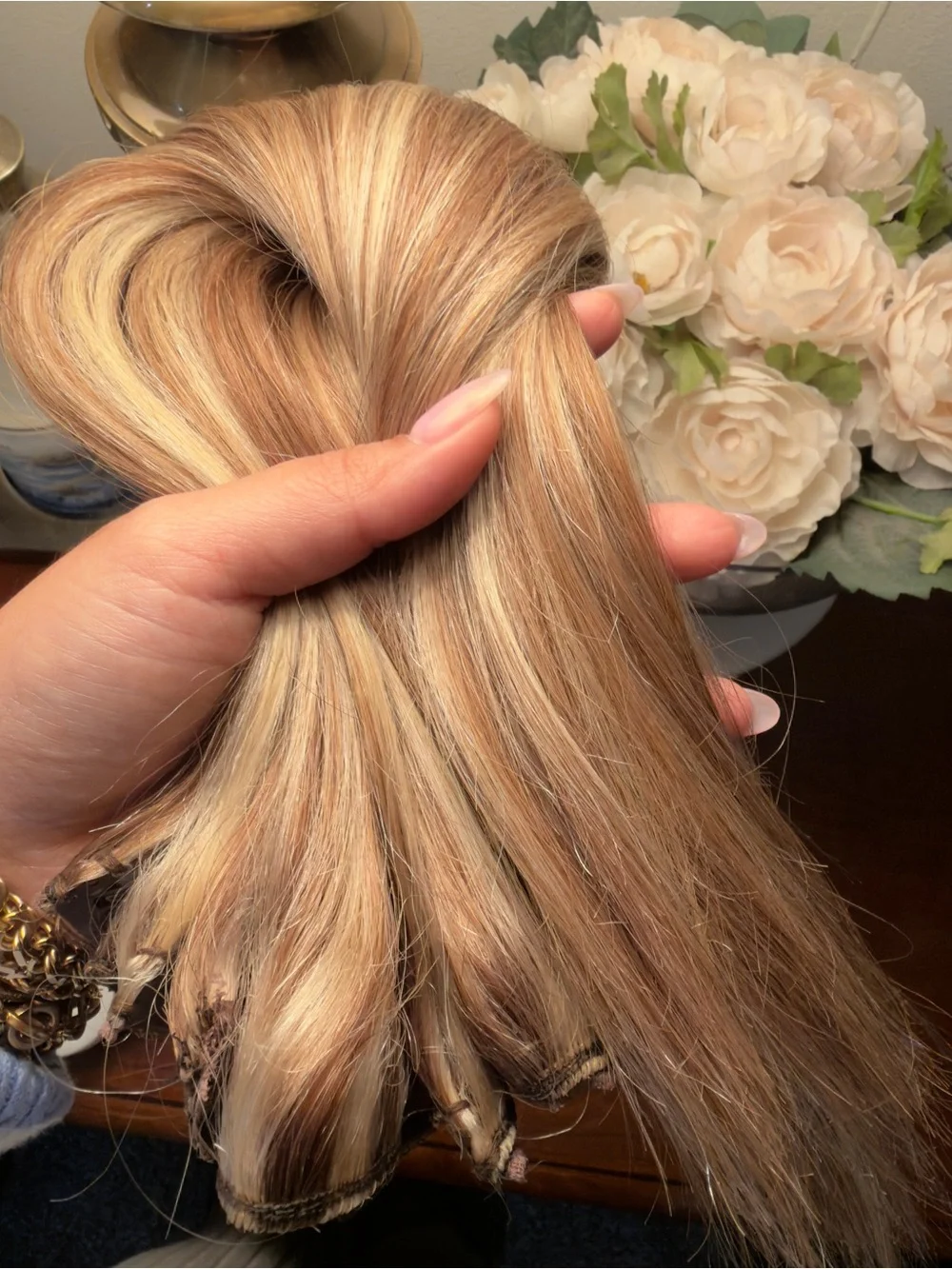 N/A blonde highlights